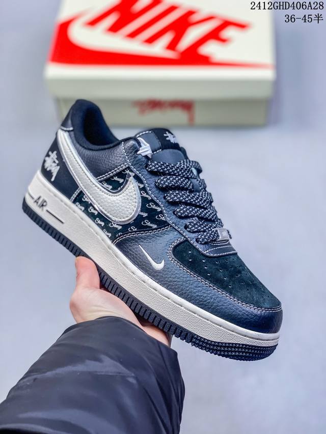 海外限量发售！公司级nike Air Force 1 '07 Low “蛇年限定 灰黑蛇鳞”空军一号 低帮 运动鞋 休闲鞋 折边针车 工艺难度大 原楦头原纸板