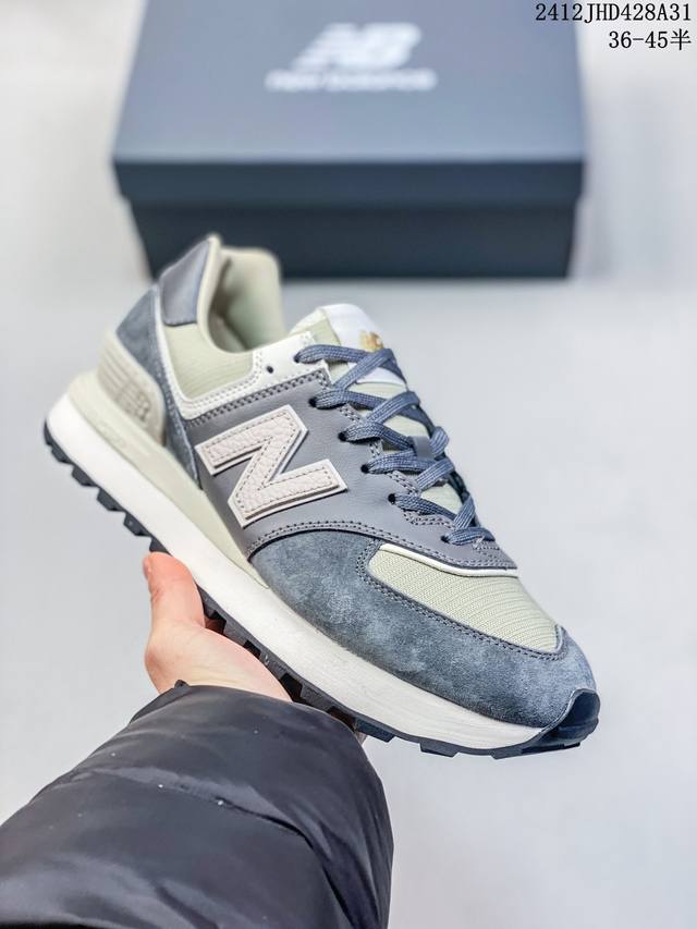 公司级升级原楦开发纸版版型#全新574升级版来啦！Nb新百伦new Balance U574升级版系列低帮复古休闲运动慢跑鞋 货号:U574Lgg D尺码:36