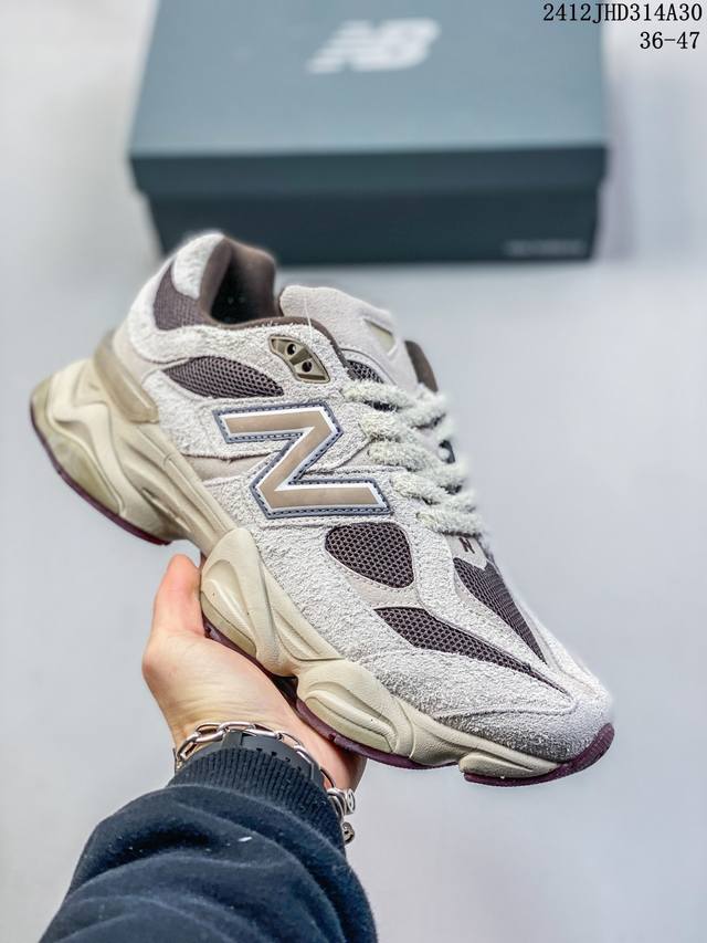 公司级new Balance 公司级版本 Nb9060 联名款 复古休闲运动慢跑鞋 鞋款灵感源自设计师本人对夏日的怀日回忆。鞋面大身由空间双格及磨砂鞋面拼接而生