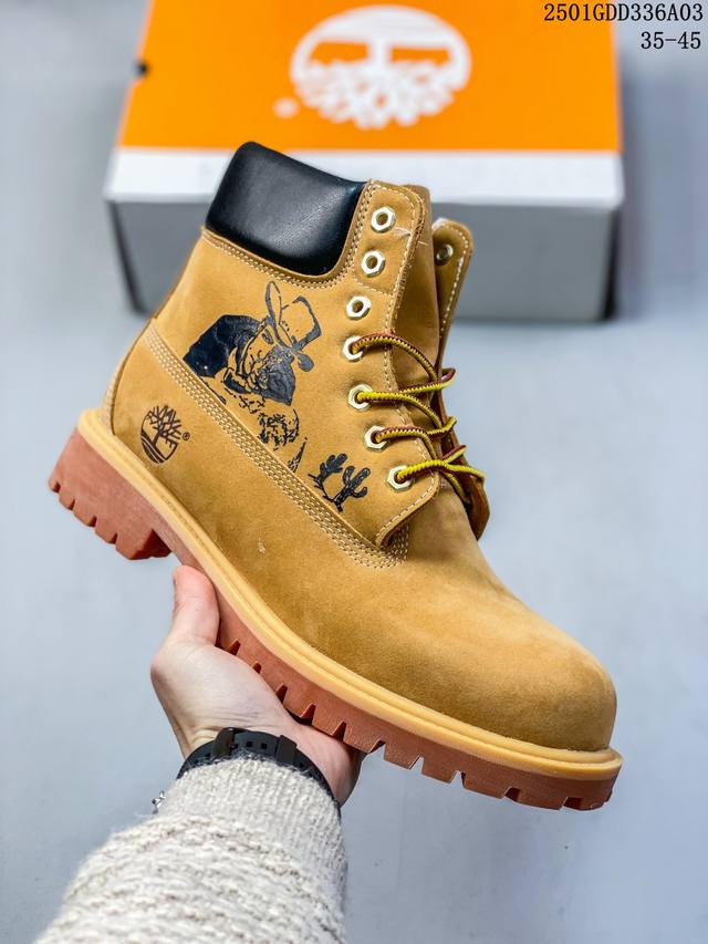 广东原厂 添柏岚 天伯伦 Timberland 经典款高帮 七孔男码10061 六孔女码10361 中山宝元原渠道生产 顶级工艺全新升级 堪称正品复印机 原单进