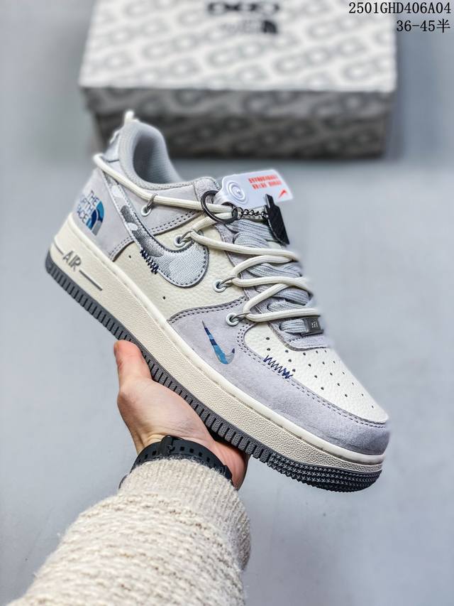 海外限量发售！公司级nike Air Force 1 '07 Low “蛇年限定 灰蓝红猪八”空军一号 低帮 运动鞋 休闲鞋 折边针车 工艺难度大 原楦头原纸板