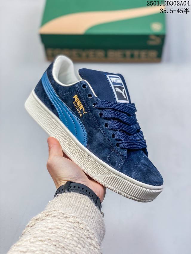 Puma Suede Xl复古单品 彪马 防滑耐磨低帮德训板鞋 货号::397255 02 尺码:35.5 36 37 37.5 38 38.5 39 40 4