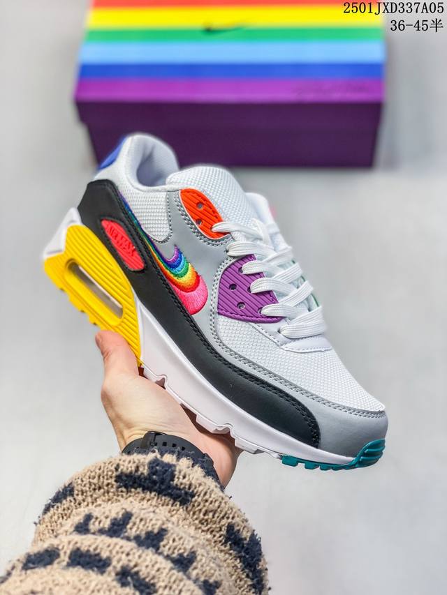 公司级nike Air Max 90初代系列低帮复古气垫百搭休闲运动慢跑 01Jxd337A05