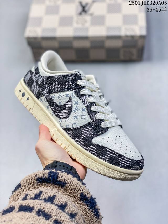 Nk Sb Dunk Low Lv联名-米灰绑带猪八 周年高端定制 低帮休闲板鞋 #头层牛皮与进口猪八革的搭配，上等的面料加上工匠级的缝纫，设计风格比较潮流！定