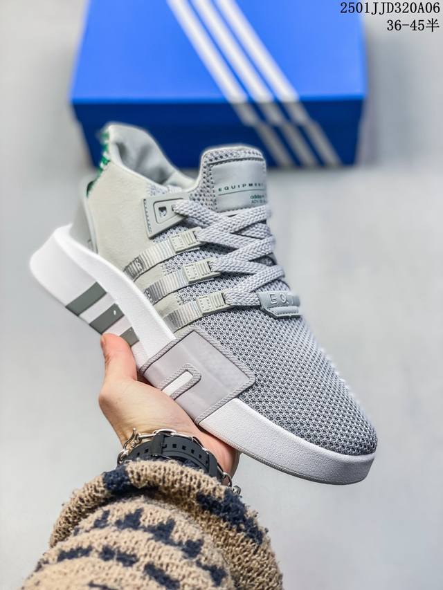 阿迪达斯 Adidas三叶草 Eqt Bask Adv V2 男女复古运动休闲鞋复古中帮经典鞋运动鞋 这款adidas Equipment Bask Adv V