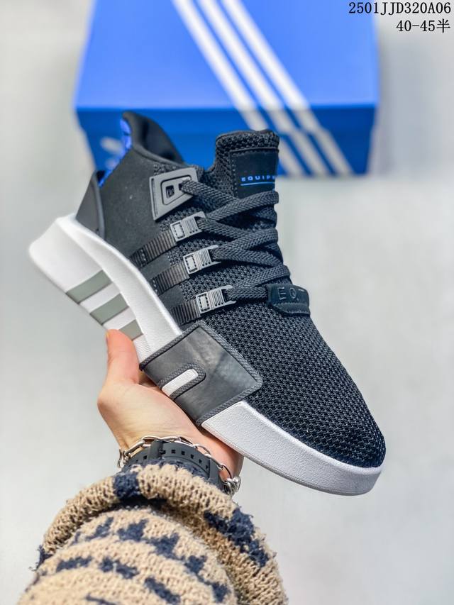 阿迪达斯 Adidas三叶草 Eqt Bask Adv V2 男女复古运动休闲鞋复古中帮经典鞋运动鞋 这款adidas Equipment Bask Adv V