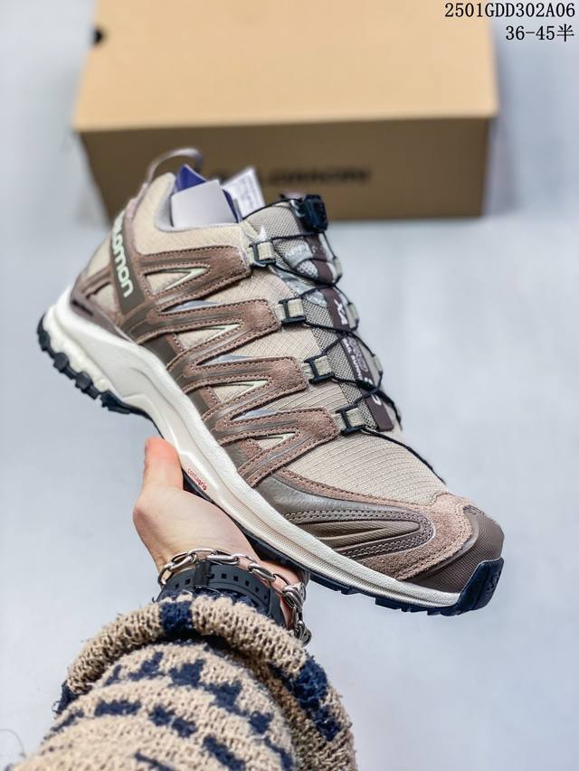 公司级salomon Xa Pro Xt-6 Ft萨洛蒙户外越野跑鞋 鞋面采用sensifit贴合技术 全方位贴合包裹脚型 鞋跟部鞋底牵引设计 提供强大的抓地性