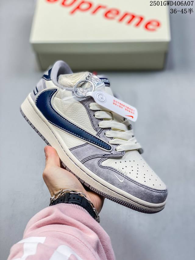 海外爆款限量发售！公司级 Travis Scott X Fragment Design X Jordan Air Jordan 1 Low Og Sp “Sup