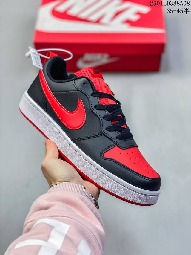 耐克 Nike Court Borough Low 2 Gs 小空军 低帮百搭透气休闲运动板鞋男女鞋。经典耐用的设计，兼顾舒适脚感和出众风范，演绎匠心之作。结构