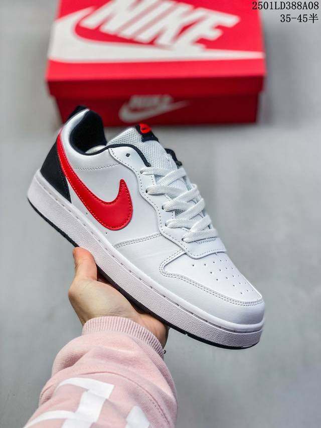 耐克 Nike Court Borough Low 2 Gs 小空军 低帮百搭透气休闲运动板鞋男女鞋。经典耐用的设计，兼顾舒适脚感和出众风范，演绎匠心之作。结构