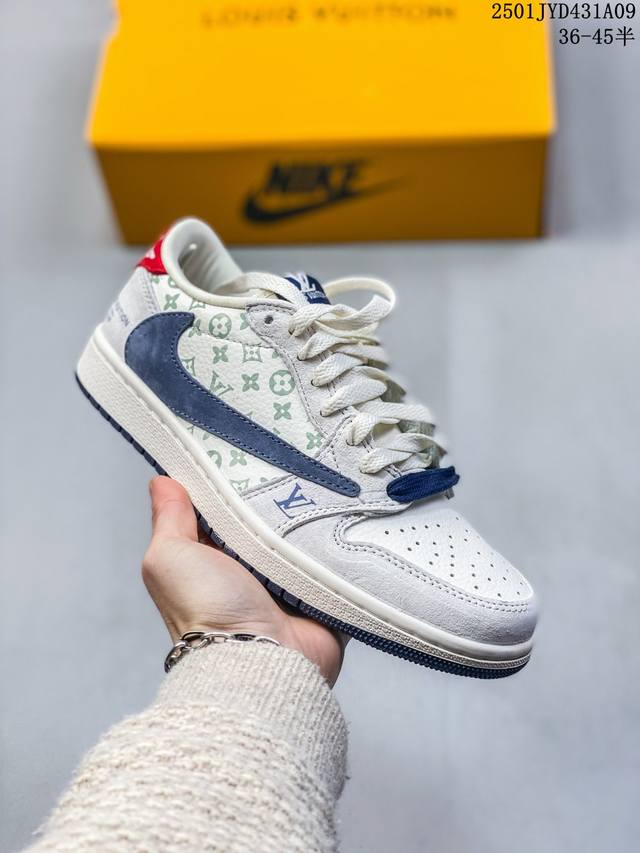 Travis Scott X Air Jordan 1 Low Og Aj1 乔1联名倒勾 Dm7866-162 #行业天花板产物 全部原鞋开发生产 极致还原