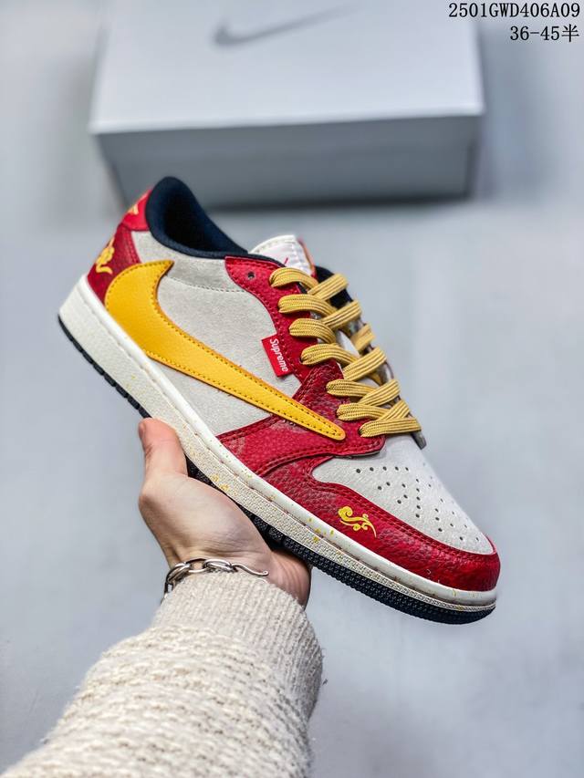 海外爆款限量发售！公司级 Travis Scott X Fragment Design X Jordan Air Jordan 1 Low Og Sp “斯图西