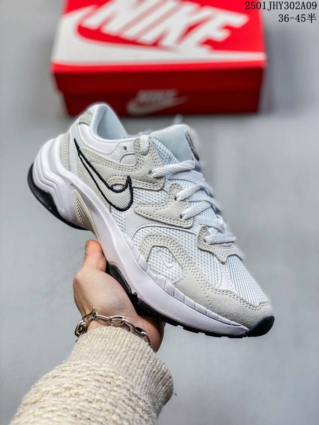 公司级nike Al8 复古单品 公司级nike Al8 舒适简约 减震耐磨 低帮 跑步鞋 女款 黑白红 货号：Fj3794-400 尺码：36 36.5 37