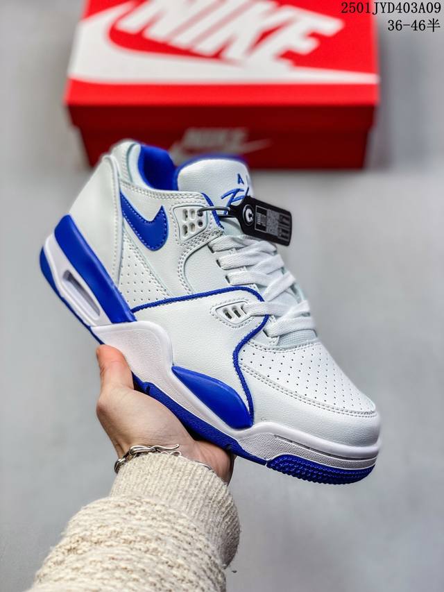 公司级耐克nike Air Flight 89男子运动鞋 Aj4兄弟款 缓震篮球鞋 重塑80年代后期非凡篮球战靴的经典风范 利落皮革结构搭载卓越缓震系统 重现传