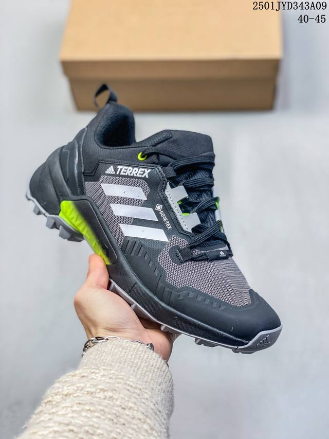 公司级adidas阿迪达斯terrex Skychaser Tech男子经典款户外徒步登山缓震防滑跑步鞋徒步运动鞋adidas Terrex Skychaser