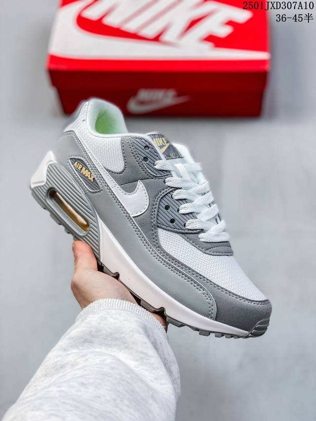 公司级 Nike耐克运动鞋 Air Max 90 健身运动跑鞋休闲鞋 复古风十足！Air Max 90 作为 Nike 旗下最经典的鞋型之一，凭借着百搭的造型，