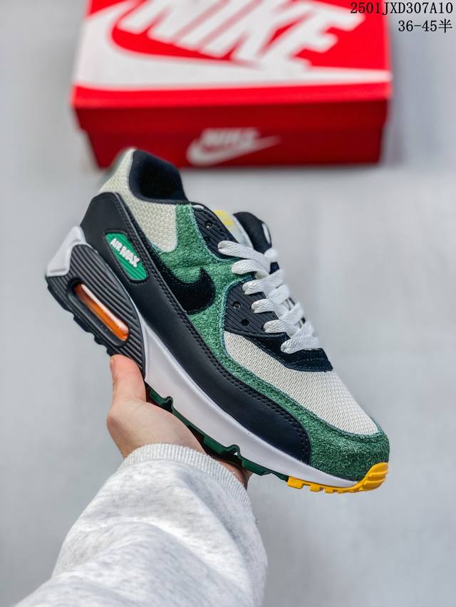 公司级 Nike耐克运动鞋 Air Max 90 健身运动跑鞋休闲鞋 复古风十足！Air Max 90 作为 Nike 旗下最经典的鞋型之一，凭借着百搭的造型，