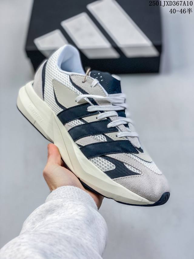 Adidas阿迪达斯25男鞋lightblaze运动鞋轻便缓震复古跑步鞋jh6944 01Jxd367A10