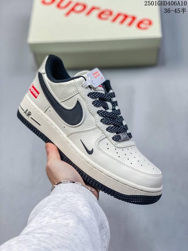 独家实拍nk Air Force 1‘07 Low 斯图西联名-深蓝红印花 空军一号 低帮休闲板鞋 Xz6188-350 #原楦头原纸板 原装鞋盒 定制五金配件