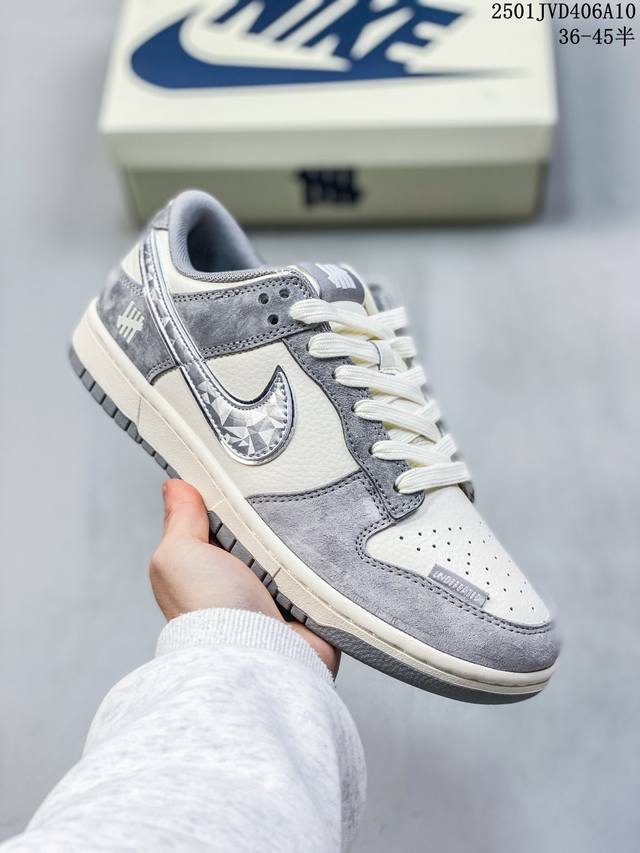 海外爆款限量发售！公司级 Nike Sb Dunk Low“Un系列 钻石灰勾” 周年高端定制 低帮休闲板鞋 定制鞋盒 大厂纯原品质出货 超高清洁度 皮料切割干