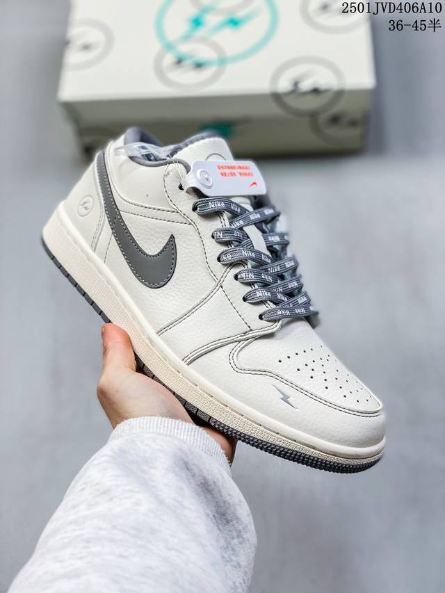 Nike Jordan Air Jordan 1“紫金湖人 科比” 高端定制 低帮 复古 减震 防滑 耐磨 篮球鞋 定制鞋盒 大厂纯原品质出货 超高清洁度 皮料