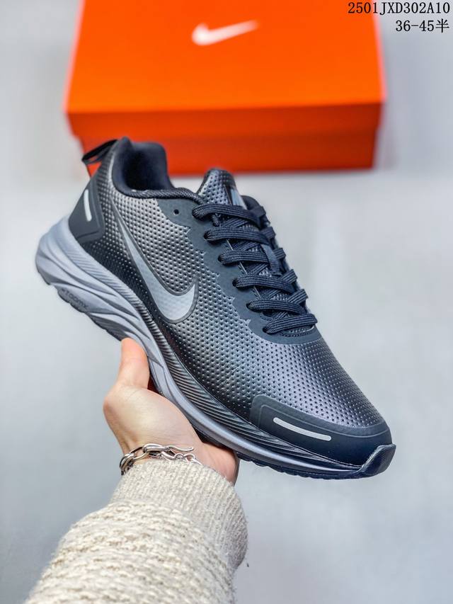 公司级耐克nike Air Zoom Structure 23登月皮面系列 训跑练步鞋 内置zoom气垫 脚回感弹感受非常直接。 货号：Cz6720-006 尺