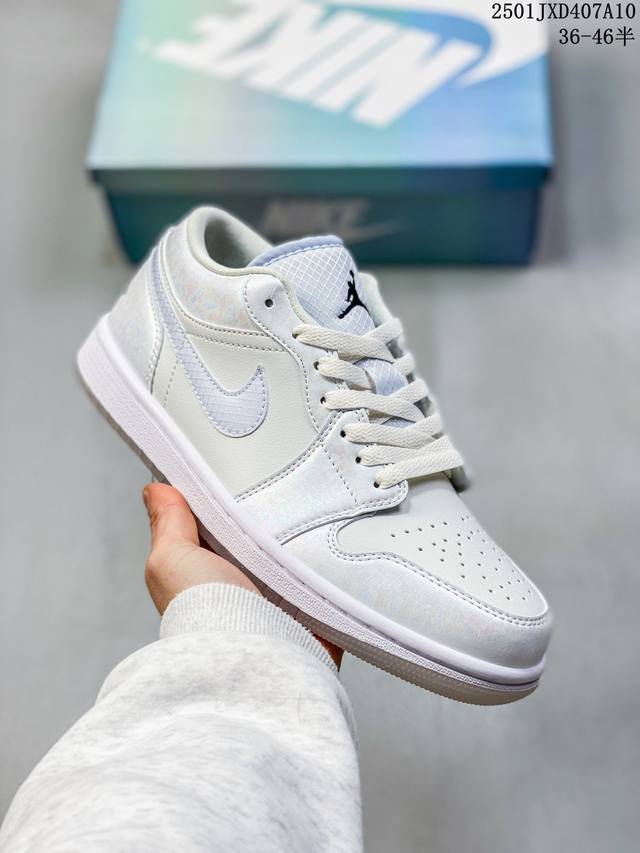 Jordan Air Jordan 1 Low Wmns Cny “蛇年限定”舒适百搭 防滑耐磨 低帮 复古篮球鞋 白棕色 货号 : Hf4080-001 尺码