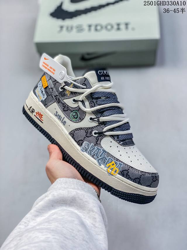 蛇年限定 春晚限定xnk Air Force 1'07 Low 空军一号低帮休闲板鞋 #定制皮料 原楦原纸板 纯正空军版型 高清洁度 内置全掌气垫ch6336-