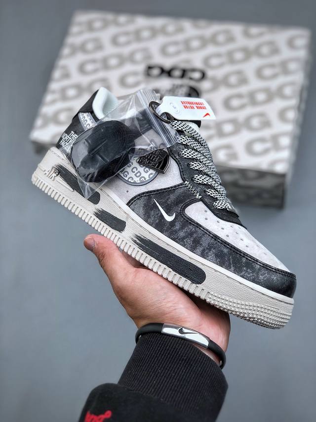 Nike Air Force 1'07 Low 北面联名-漆皮涂鸦 空军一号 低帮休闲板鞋 Dm6688-008 #原楦头原纸板 原装鞋盒 定制五金配件 内置全