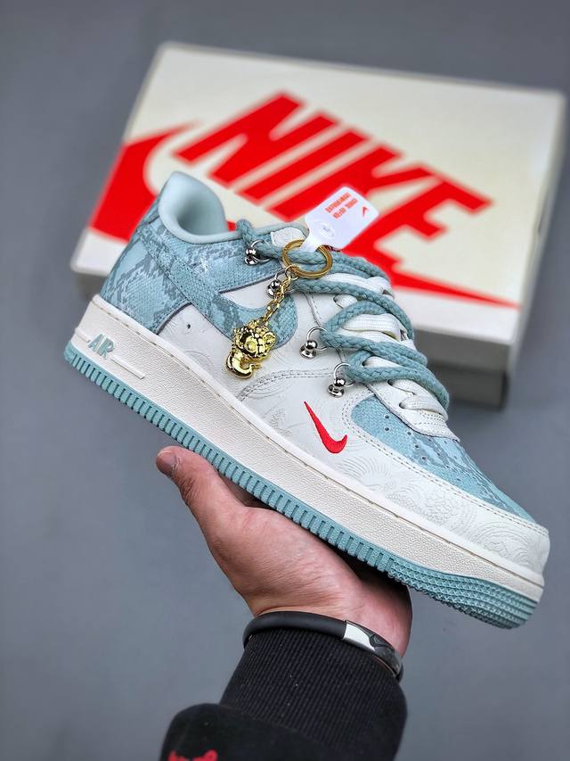 Nike Air Force 1'07 Low 青蛇抽绳 空军一号 低帮休闲板鞋 Kk 8-023 #原楦头原纸板 原装鞋盒 定制五金配件 内置全掌气垫 原厂鞋