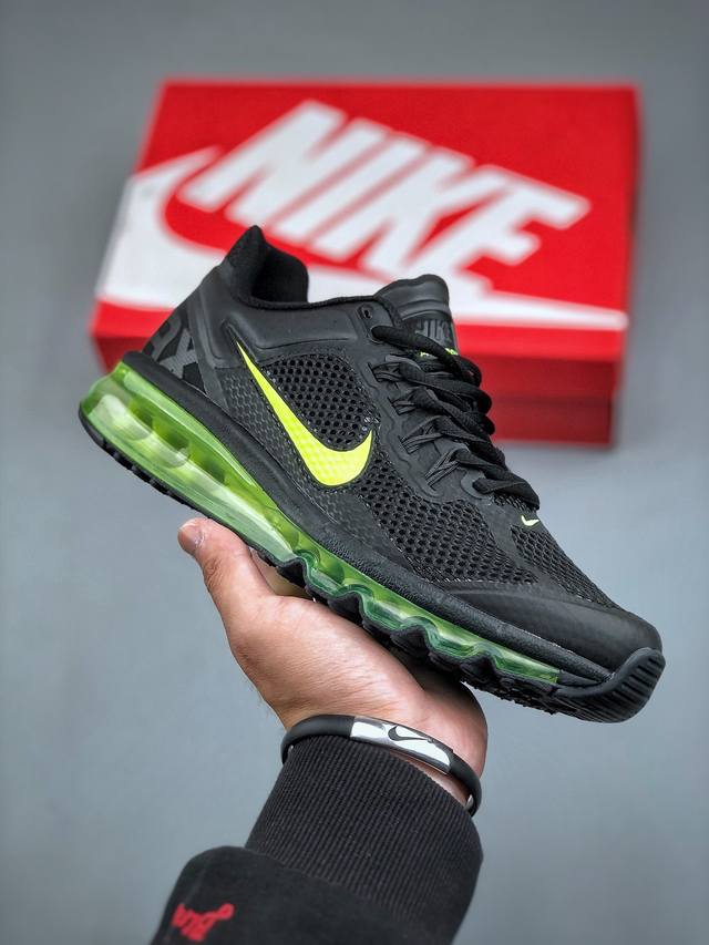 Nike Air Max 2013 耐克复古透气网布气垫跑鞋 #搭配全掌式 Max Air 气垫，为步伐注入充沛活力。半透明中底和外底，为整体造型画龙点睛，打造