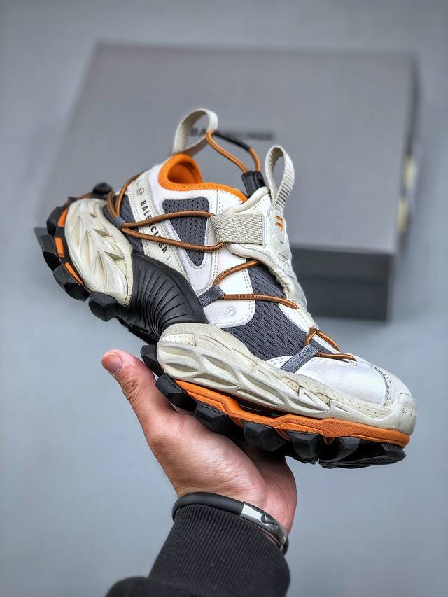 Ok版本 Balenciaga Hike Trail Sneaker 法国高端奢侈品牌-巴黎世家 徒步旅行15代系列低帮复古阔型厚底户外姥爹风潮流百搭休闲运动越