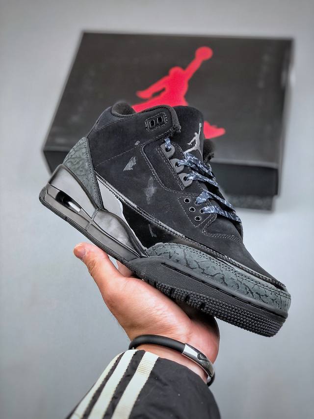 Nike Air Jordan 3 Retro 午夜黑 复古篮球鞋 货号：Ct8532 001 大厂批次 原鞋开发 原楦原纸板同源开发 完美呈现版型 还原细节