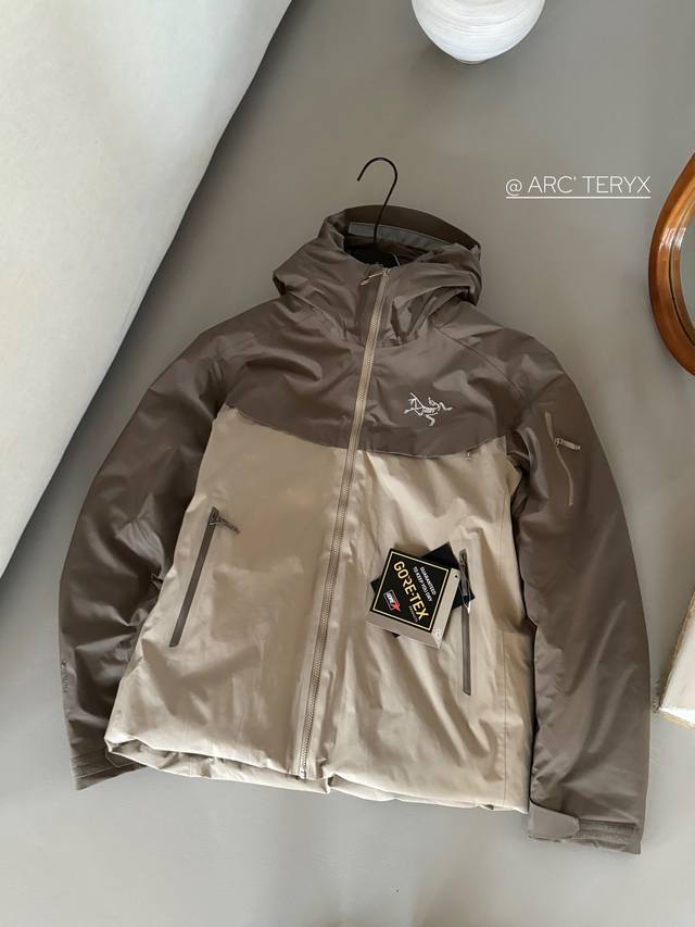 顶级版本，随意对比』 -浩渺灰 尺码: S, M, L, Xl, 2Xl Arc'Teryx 始祖鸟 Macai Jacket 冬季连帽羽绒服 经典小买菜款 防