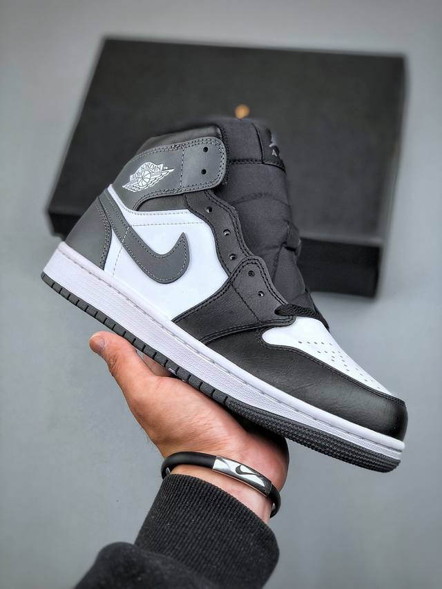 过验版本 Air Jordan 1 Mid Aj1 乔1白黑灰 中邦文化休闲板鞋 Dq8426-001 #市售最高品质 原鞋开发 大厂代工流水线打造 公司货既视