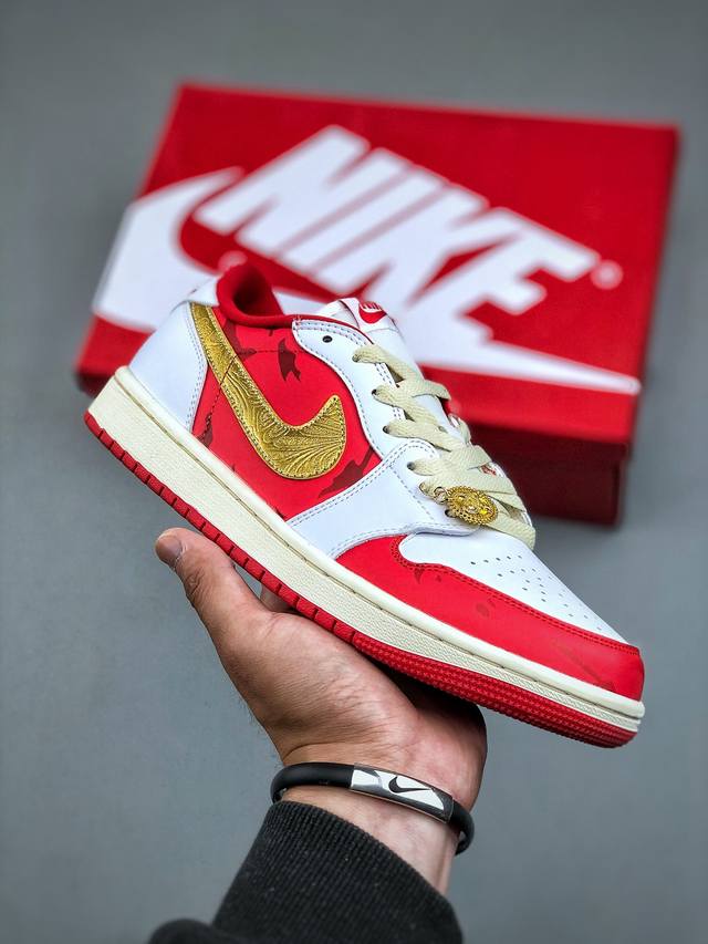 Air Jordan 1 Low 臻于挚礼 蛇年限定 Aj1乔1低帮休闲板鞋 同步官方配色 市场唯一独家头层皮打造 原鞋原档案开发 原厂皮料 原档冲孔鞋头 正确