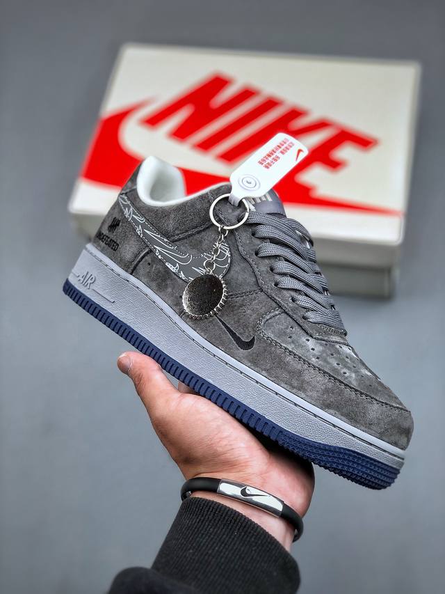 Nike Air Force 1'07 Low Un联名-重影灰猪八 空军一号 低帮休闲板鞋 Df0 -018 #原楦头原纸板 原装鞋盒 定制五金配件 内置全掌