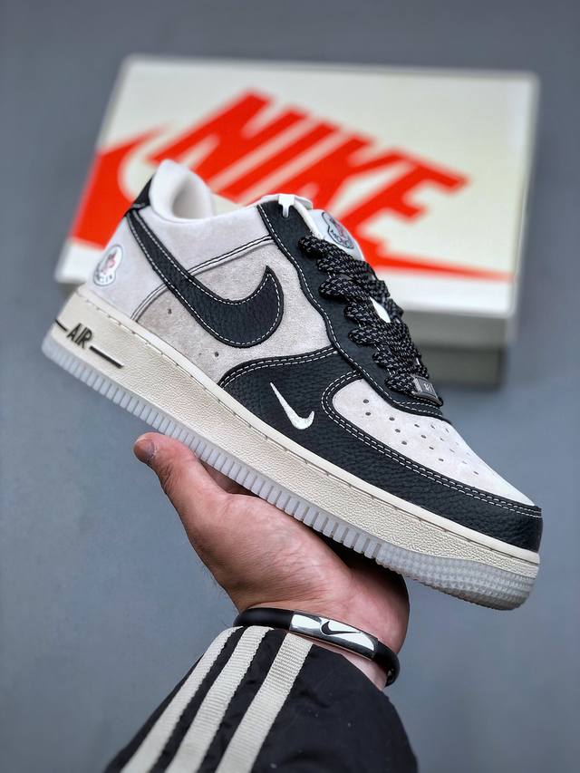 Nike Air Force 1'07 Low 蒙口联名-黑荔纹猪八 空军一号 低帮休闲板鞋 Ch6336-514 #原楦头原纸板 原装鞋盒 定制五金配件 内置