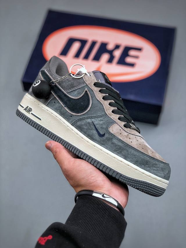 Nike Air Force 1 Low 07 灰黑棕小钩原楦头原纸板 打造纯正低帮空军版型专注外贸渠道 全掌内置蜂窝气垫 原盒配件 原厂中底钢印、拉帮完美 官