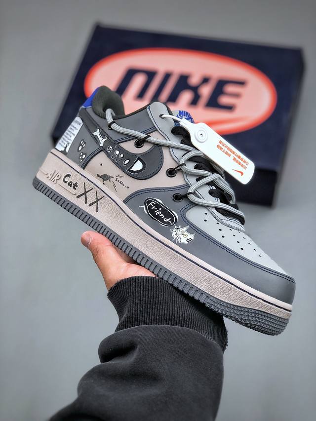 Nike Air Force 1'07 Low British Blue Cat 英国蓝猫 空军一号低帮休闲运动绑带板鞋 Ks6896-333 #英国蓝猫，学名