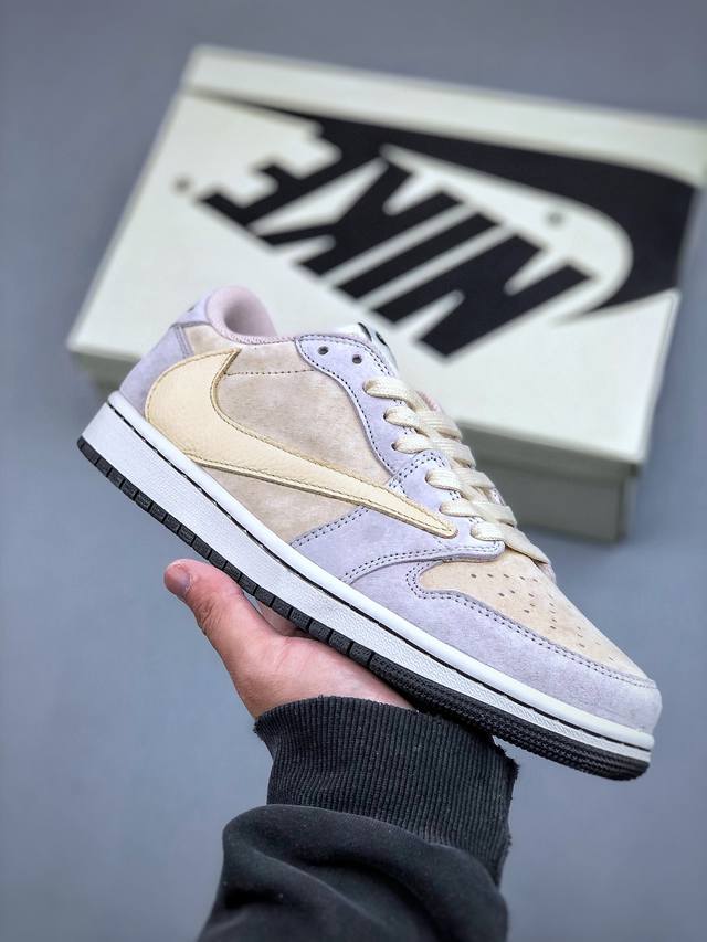 Travis Scott X Air Jordan 1 Low Og Aj1 乔1反转倒勾 联名款休闲运动篮球鞋 货号：Dm7866-812 尺码：36 36.