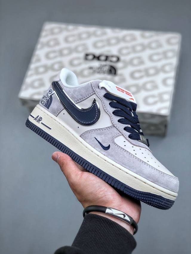 Nike Air Force 1 Low 07 X The North Face 米蓝小钩原楦头原纸板 打造纯正低帮空军版型专注外贸渠道 全掌内置蜂窝气垫 原盒