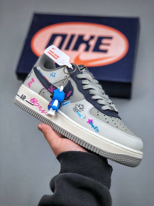 Nike Air Force 1'07 Low Jinkesi 英雄联盟系列 金克丝 空军一号定制低帮秋冬休闲板鞋 Xl2321-222 #金克丝作为英雄联盟