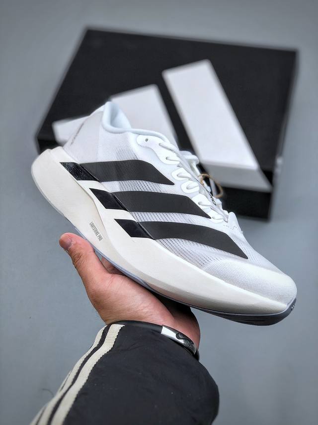 Adidas Adizero Evo Sl Jh6206 超轻透气缓震跑鞋 #以令人难以置信的 克重量，刷新了跑鞋轻量化的记录，阿迪在材料科学和工艺技术上的深厚