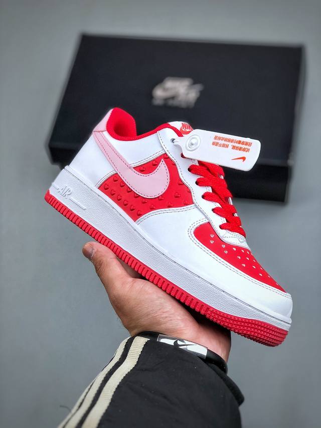 Nike Air Force 1 Low 07 白红 原楦头原纸板 打造纯正低帮空军版型专注外贸渠道 全掌内置蜂窝气垫 原盒配件 原厂中底钢印、拉帮完美 官方货