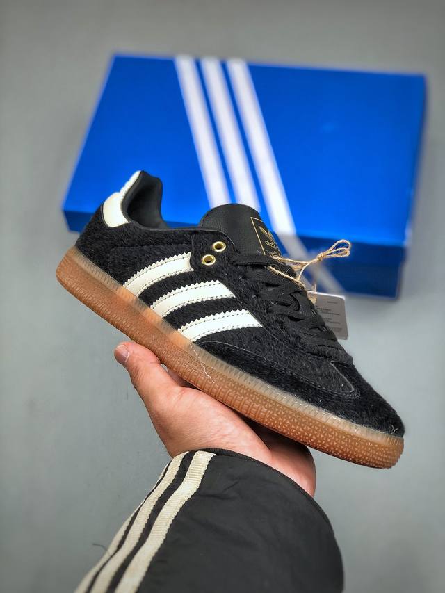 Adidas Originals Samba Vegan Og桑巴舞系列绅士德训足球风百搭低帮休闲运动板鞋 Jq3694 尺码：36-45 半