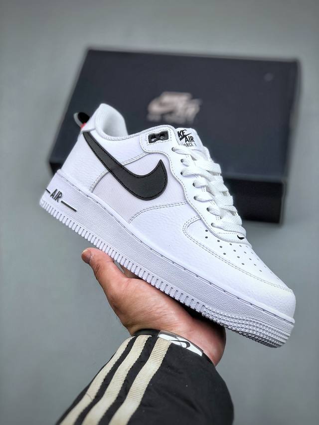 Nike Air Force 1 Low 07 白黑原楦头原纸板 打造纯正低帮空军版型专注外贸渠道 全掌内置蜂窝气垫 原盒配件 原厂中底钢印、拉帮完美 官方货号