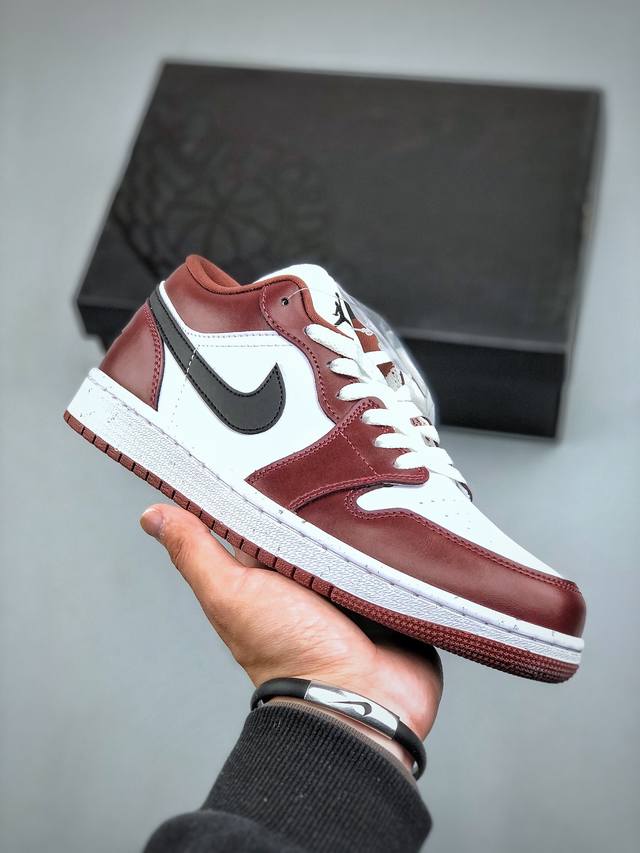 Air Jordan 1 Low Aj1 乔1白酒红 低帮文化篮球鞋 官方货号：Hf3 102 尺码：36-46 半