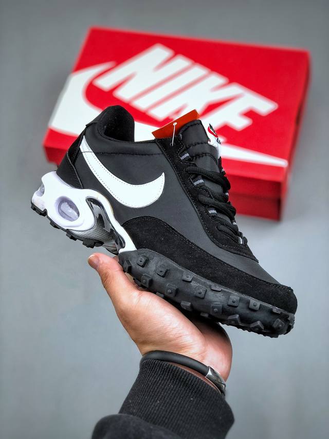 Nike Air Waffle Sp 耐克透气缓震气垫休闲跑鞋 Fv6946-002 #鞋款采纳了 Air Max Plus 的中底构造与 Tuned Air