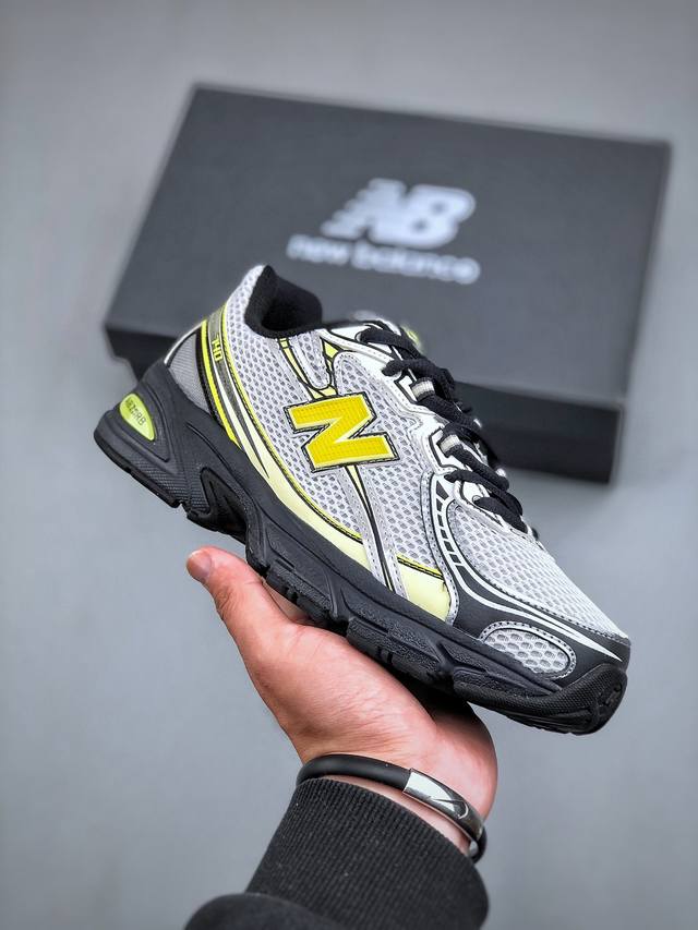 Nb新百伦new Balance Mr740系列低帮复古老爹风休闲运动慢跑鞋“金属银黑浅黄”U740Fr2 尺码：36 37 37.5 38 38.5 39.5